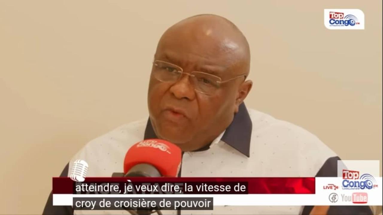 Le VPM Jean-Pierre Bemba Gombo au micro de Top Congo FM [photo d’illustration]