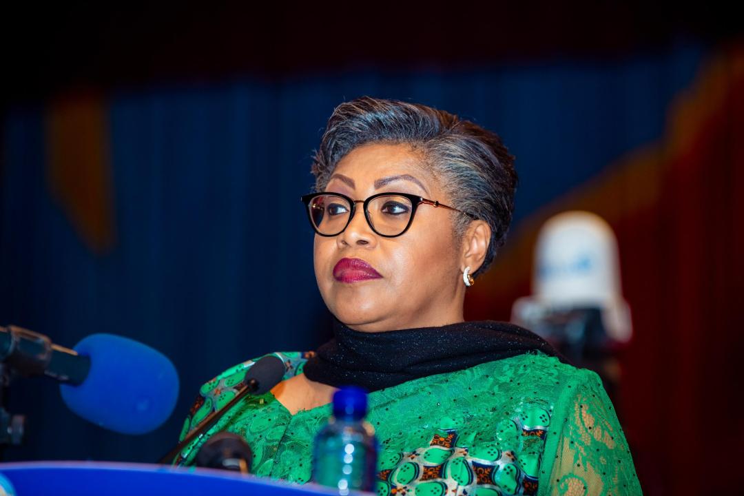 La Première Ministre Judith lors de son investiture