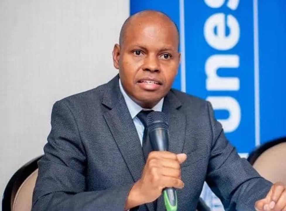 Isaias Barreto da Rosa, représentant de l'Unesco en République démocratique du Congo, lors de la Journée internationale de lutte contre le discours de haine célébrée, mercredi, à Kinshasa.