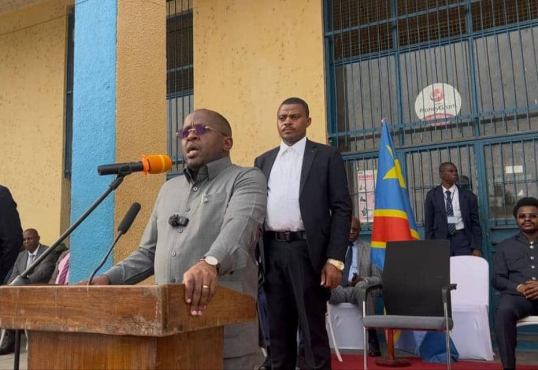 Le VPM de l'intérieur et sécurité Jacquemin Shabani à Kisangani lors de cette cérémonie [photo d'illustration]