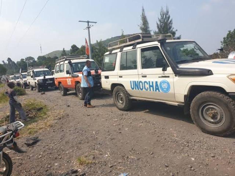 Des véhicules humanitaires au nord-kivu [photo d'illustration]