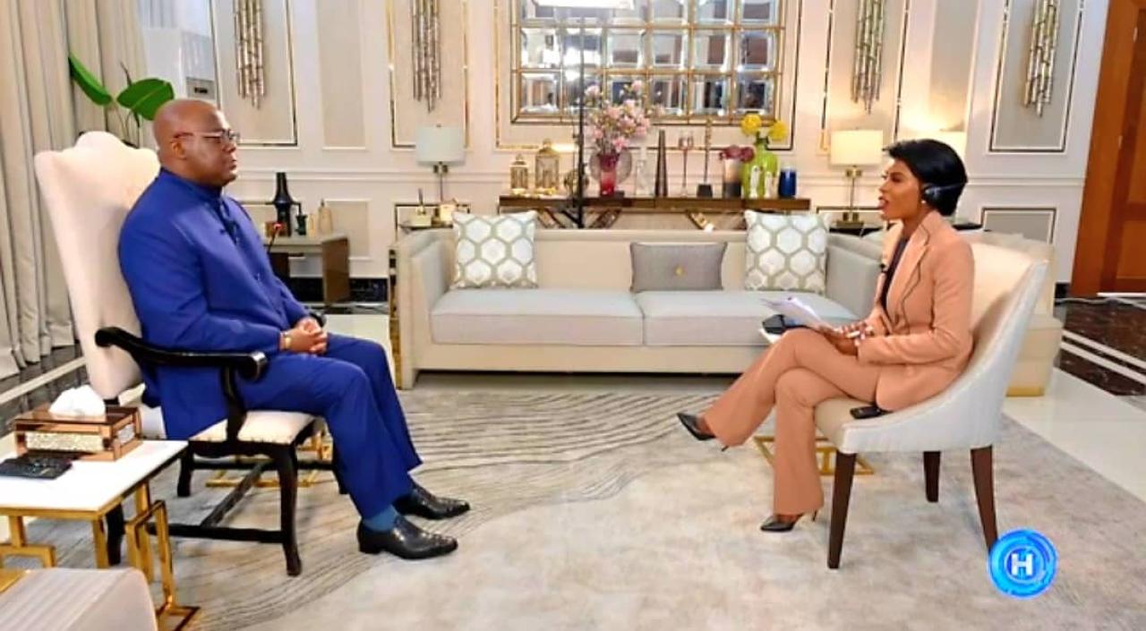 Le Président de la RDC, Félix Tshisekedi, dans une interview exclusive, avec Hariana Veras Victoria, journaliste permanente à la Maison Blanche