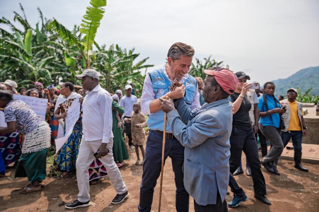 Tom Fletcher, coordinateur des secours d’urgence des Nations Unies,  en visite dans Est de la RDC