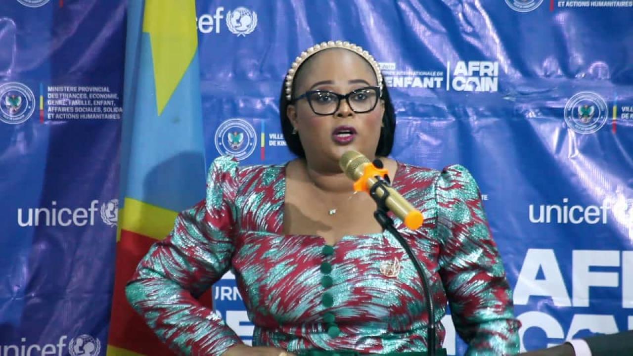 Yvette Tembo Kulemfuka, ministre provinciale du Genre, Famille, Enfant et Affaires sociales de Kinshasa