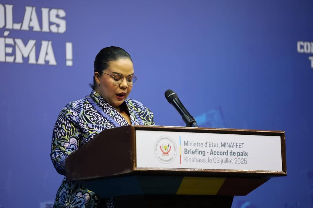 Thérèse Kayikwamba Wagner, ministre d'État, ministre des Affaires étrangères