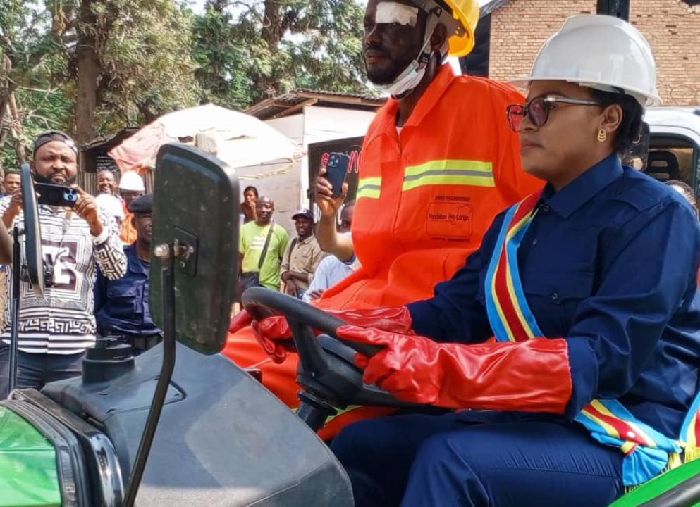 La mairesse intérimaire de Boma, Claudelle Phemba.