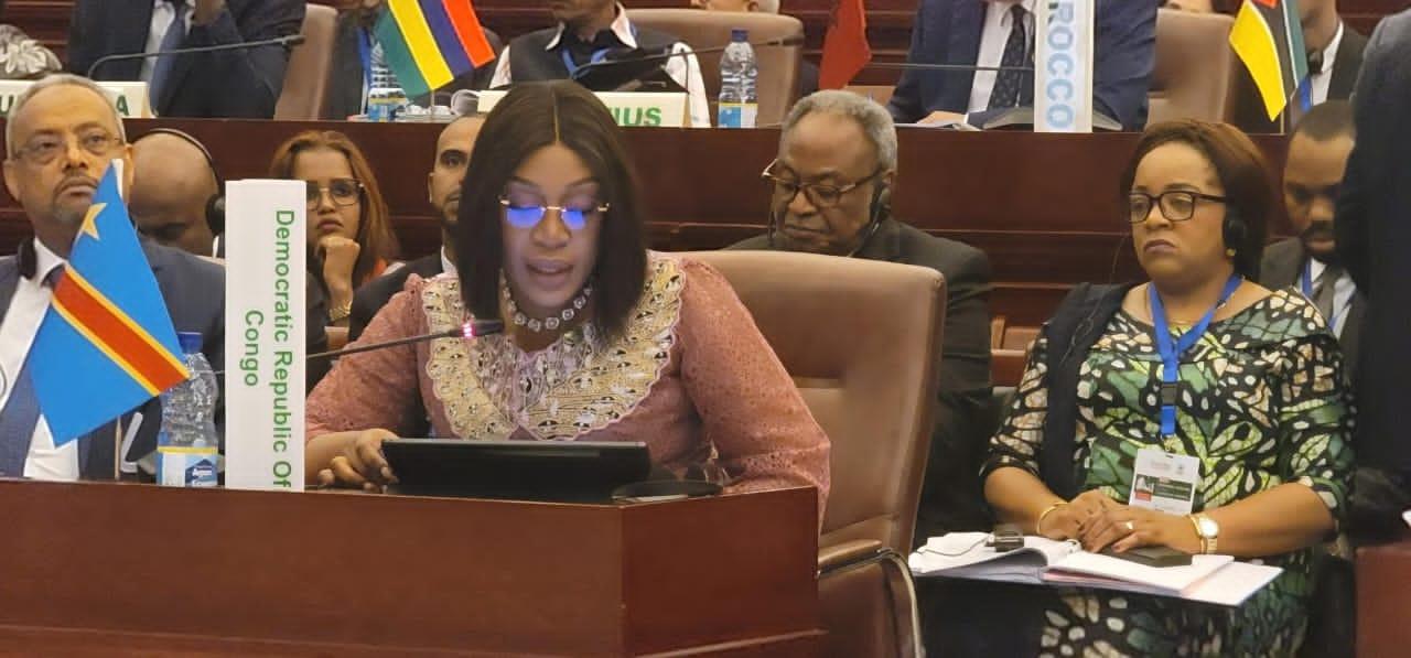 La vice ministre des affaires étrangères Gracia Yamba Kazadi lors de cette activité [photo d'illustration]