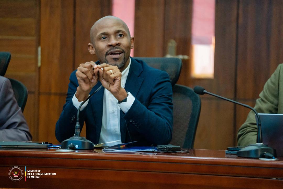 Le ministre Patrick Muyaya Katembwe de la Communication et Médias