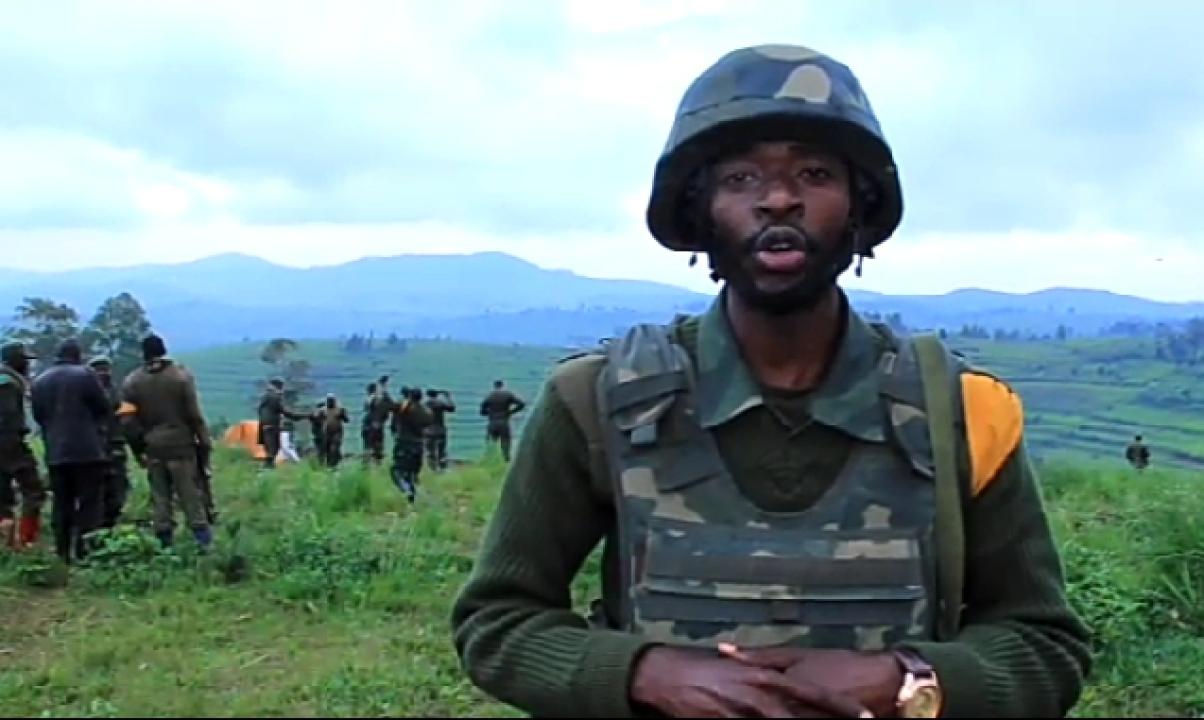 Le lieutenant Jules Ngongo avec les FARDC en patrouille de combat contre les groupes armés dans la province de l’Ituri [photo d’illustration]