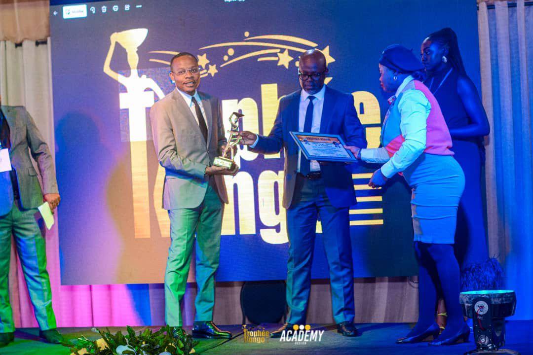 Clinton Bamana lors de la remise des prix aux nominés du trophée Kongo édition 2025