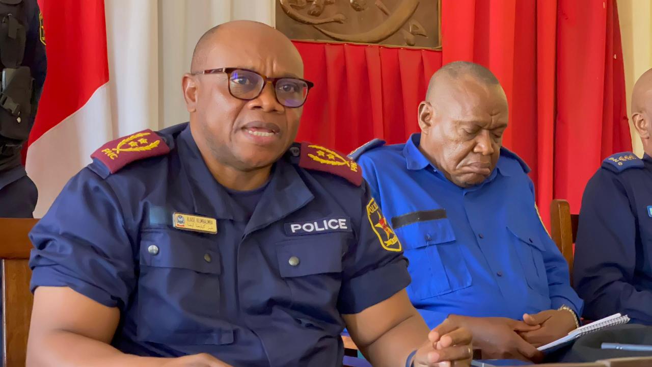 Le Chef de la Police du Haut-Katanga, Blaise Kilimbalimba