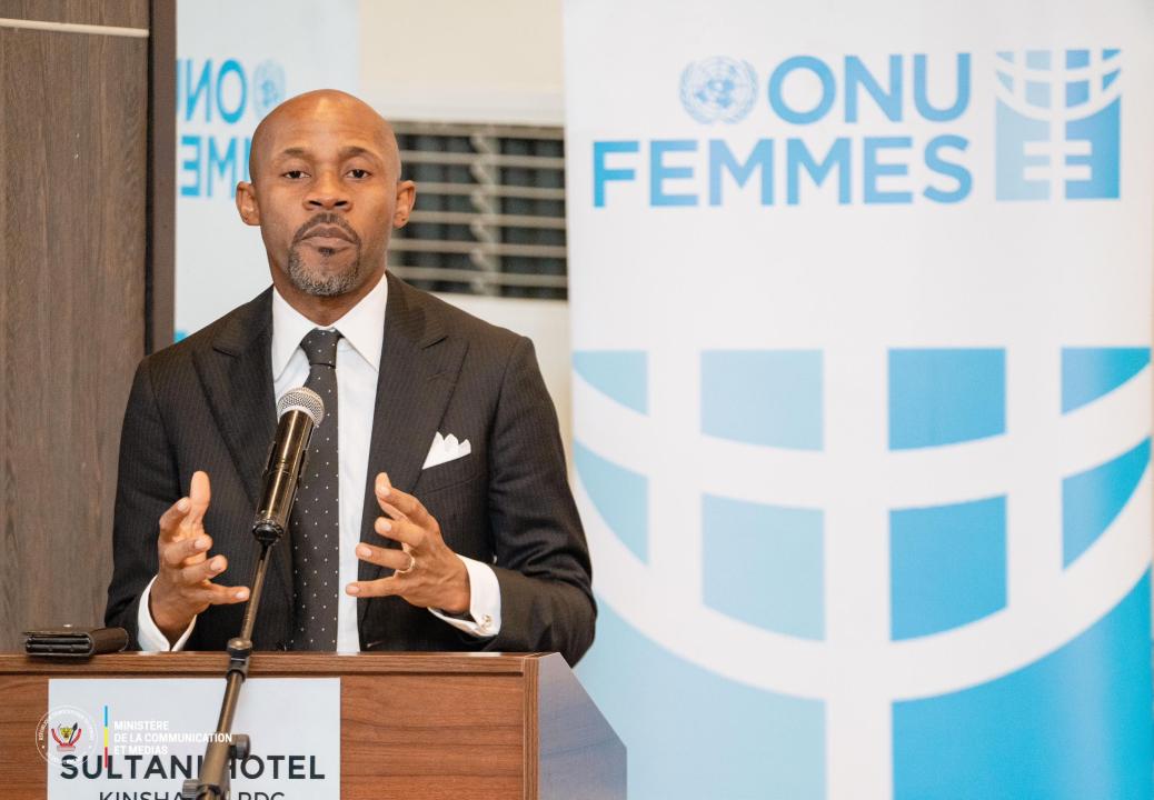 Le ministre Patrick Muyaya Katembwe de la Communication et Médias