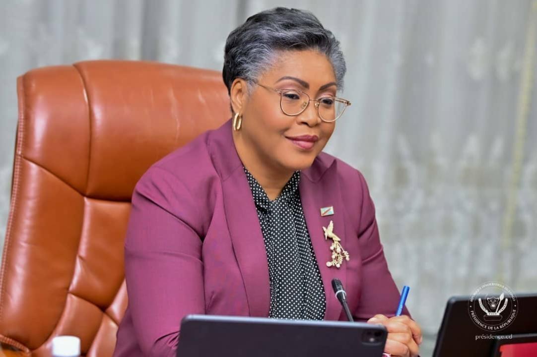 La Première Ministre Judith Suminwa, lors du Conseil des ministres du 18.08.2025