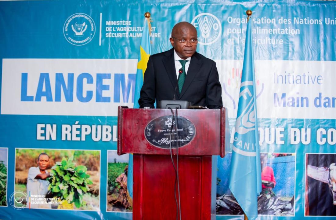 Le ministre de l’Agriculture et de la Sécurité alimentaire, Grégoire Musthail, a procédé au lancement du projet à MDM à Kinshasa [photo d'illustration]