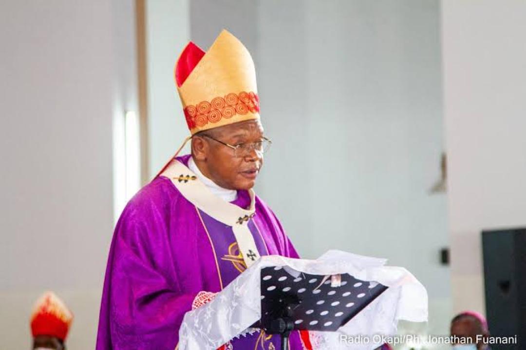Le Cardinal Fridolin Ambongo, archevêque de Kinshasa et président du SCEAM [photo d'illustration]