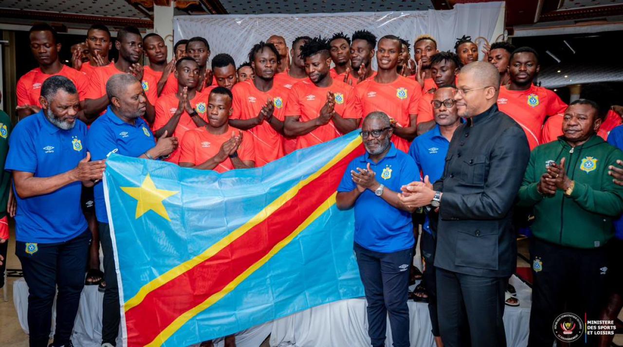 Didier Budimbu avec les Léopards foot A’