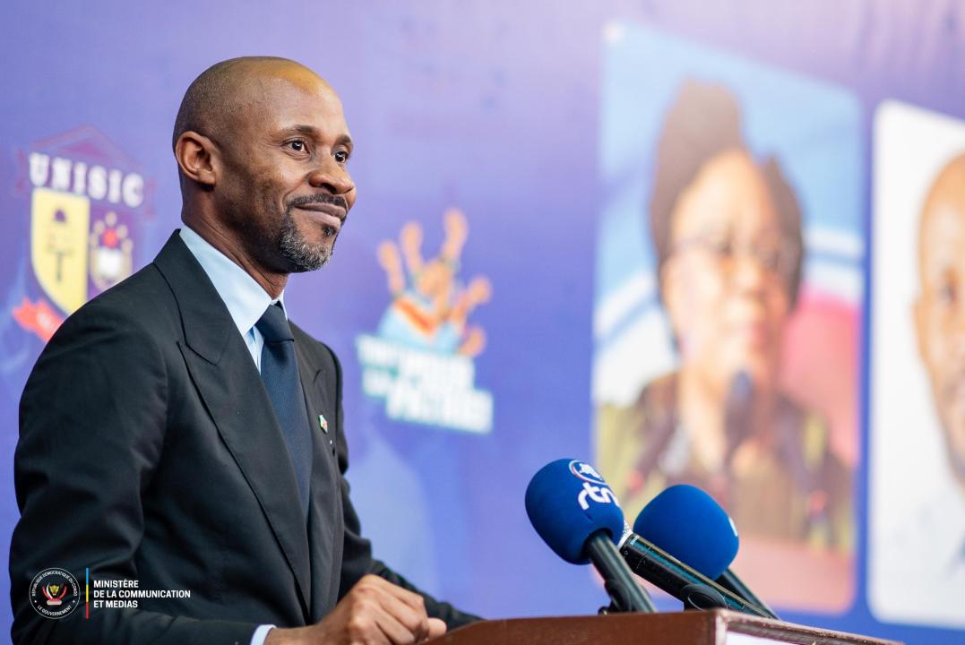 Le ministre de la communication Patrick Muyaya