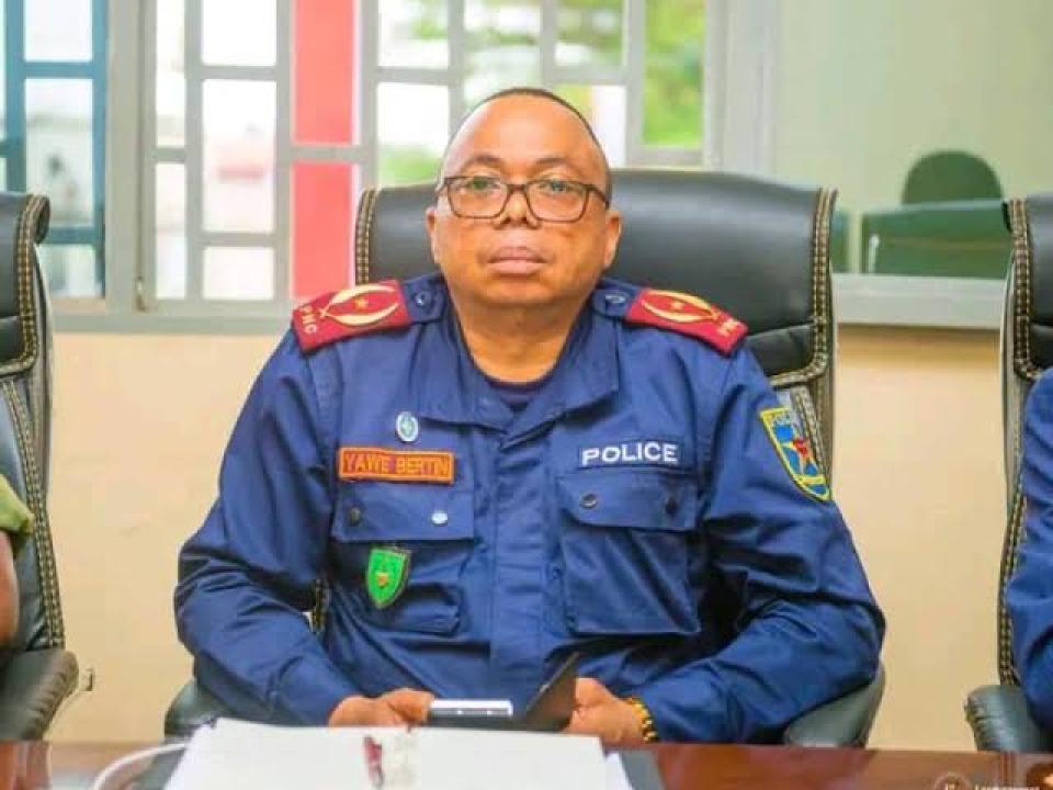 Le commissaire provincial de la PNC du Kongo-Central Bertin Yawe Sumanda [photo d'illustration]