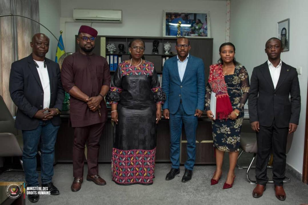 Une délégation de l’Union africaine reçue par la ministre congolaise Chantal Chambu Mwavita, en charge des Droits humains