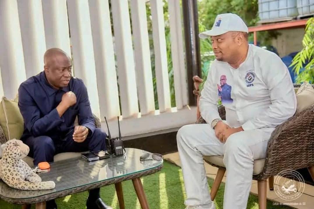 Augustin KABUYA, président a.i de l'UDPS en audience avec le Dr Eteni LONGONDO, Cadre du parti et ancien Ministre de la Santé