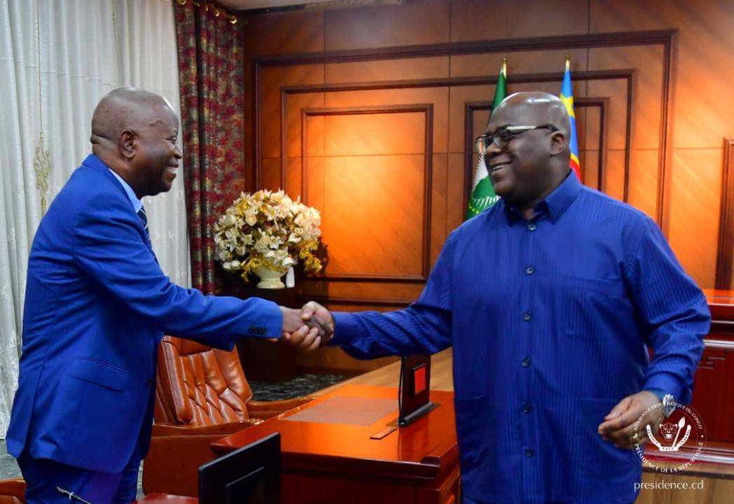 Le Président Félix Tshisekedi et le nouveau VPM du Budget Adolphe Muzito