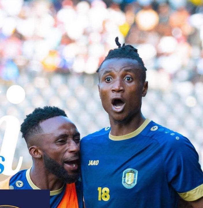 Deux joueurs du FC les Aigles du Congo lors du match face au TP Mazembe à Kamalondo. [Photo d'illustration]