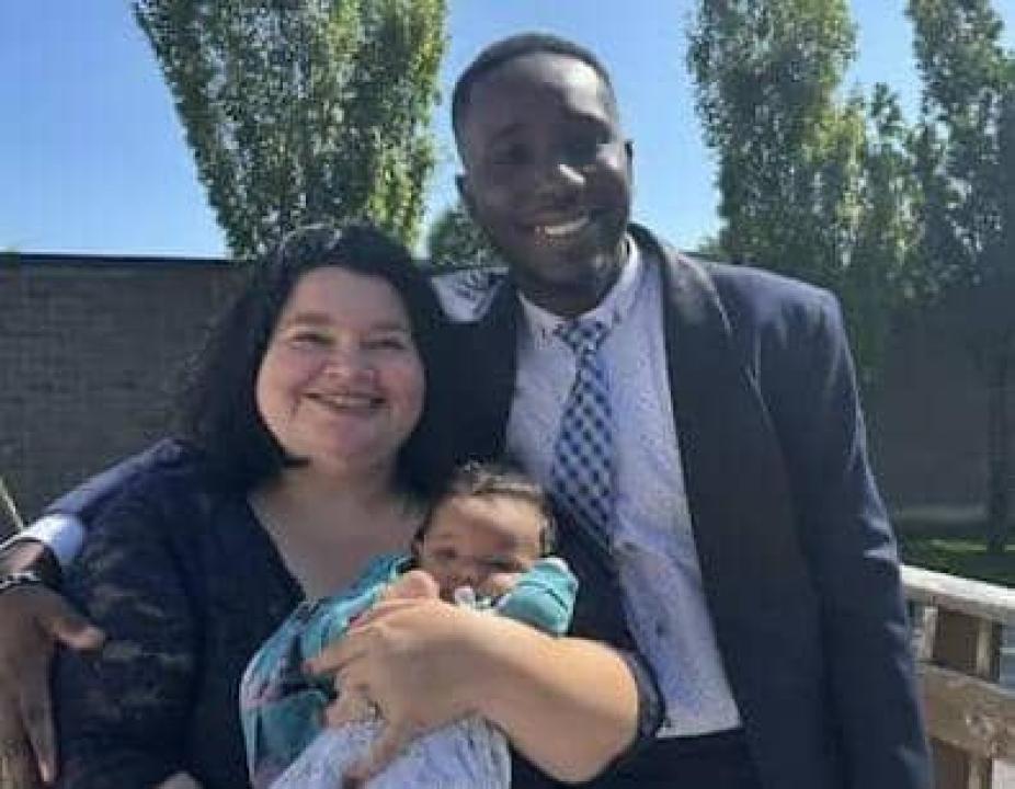 Le jeune congolais, Jonas Kiese et sa petite famille. [Photo d'illustration]