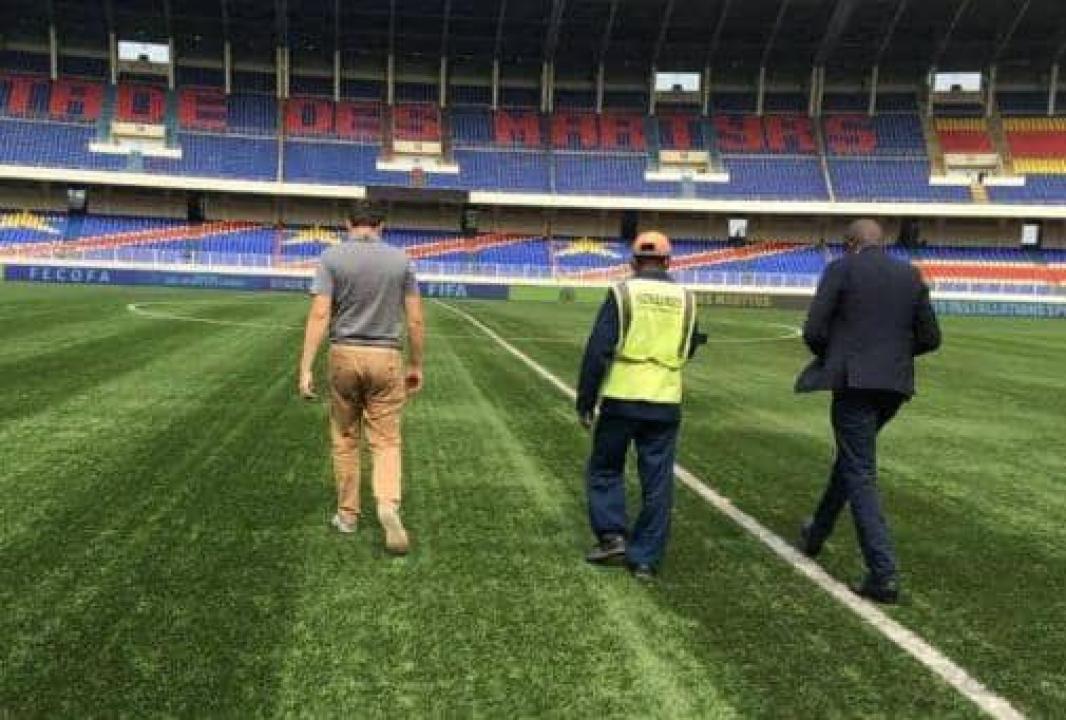 Quelques experts de la CAF au Stade des Martyrs. [Photo d'illustration]