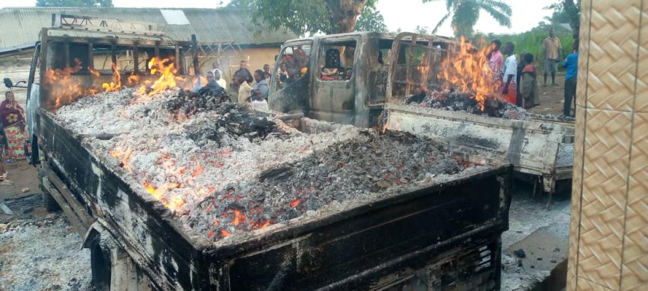 Un véhicule et des marchandises incendiés par les ADF à Boga [photo d’illustration]