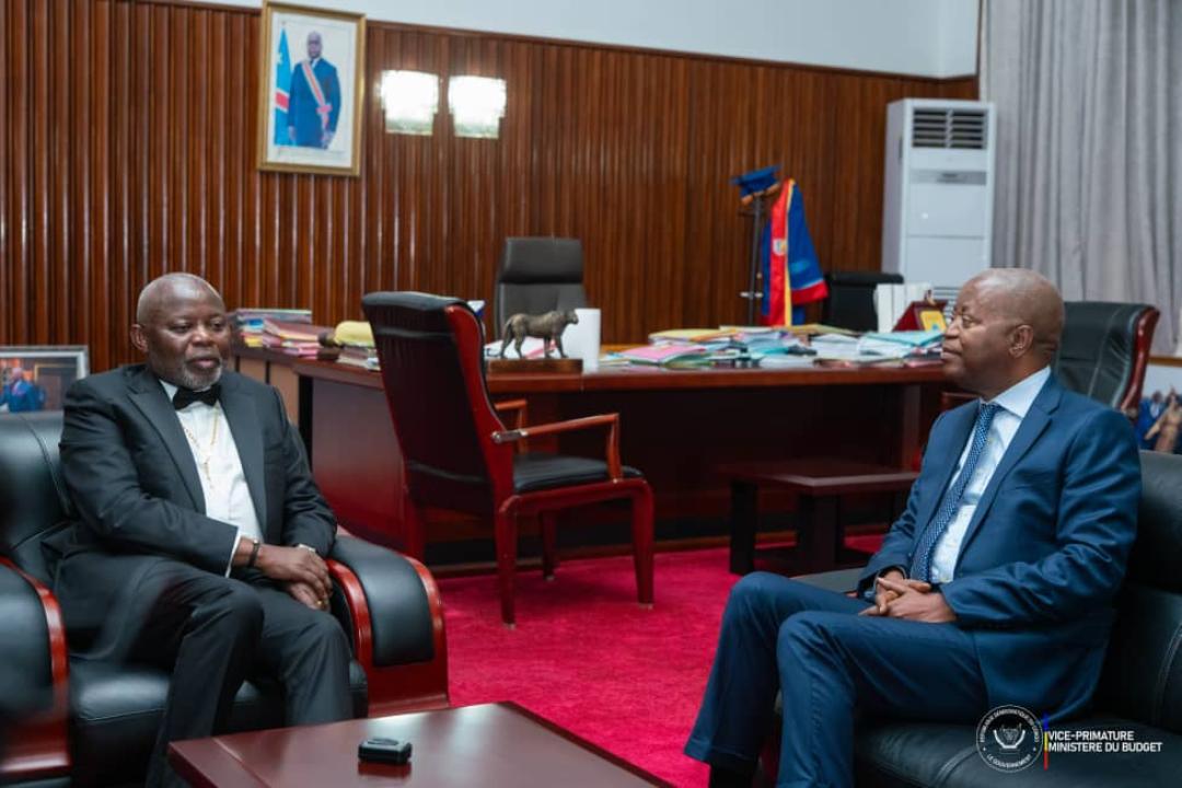 Le président de l'Assemblée nationale Vital Kamerhe et le VPM en charge du budget Adolphe Muzito