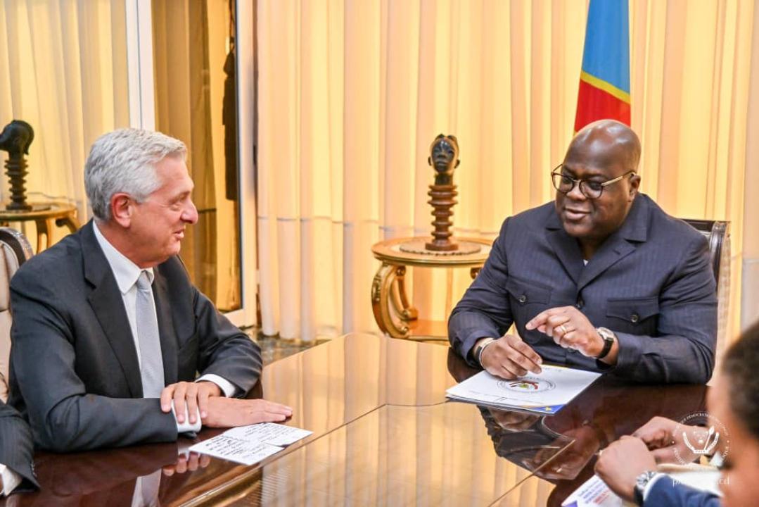 Filippo Grandi, Haut Commissaire des Nations Unies pour les réfugiés, reçu par le Président Félix Tshisekedi à la cité de l’Union Africaine