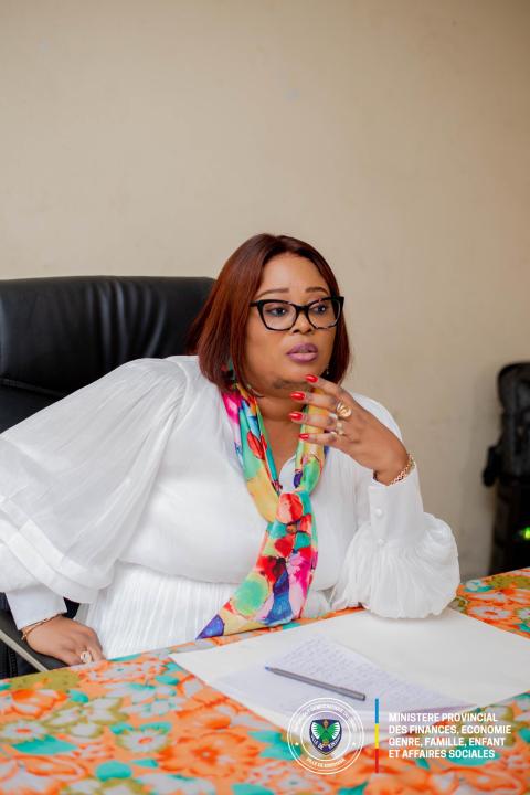 La ministre provinciale Yvette Tembo du Genre, Famille et Enfant