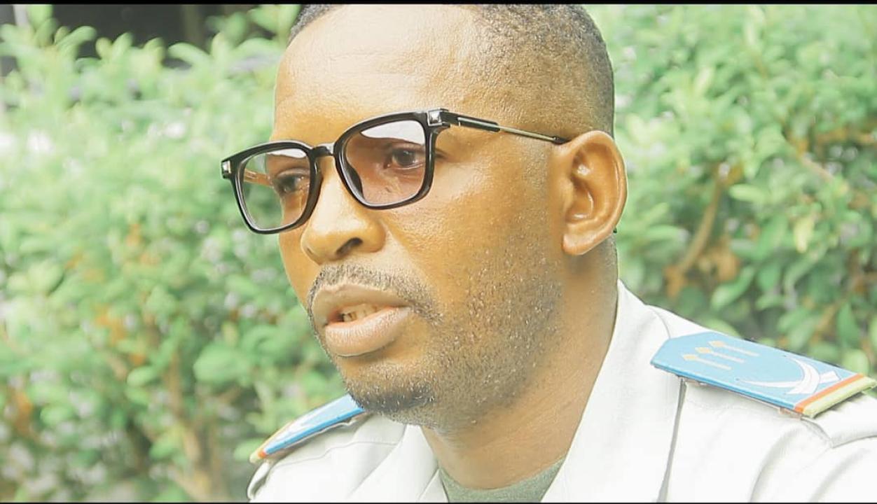 Capitaine Antony Mualushayi, porte-parole des opérations Ngemba