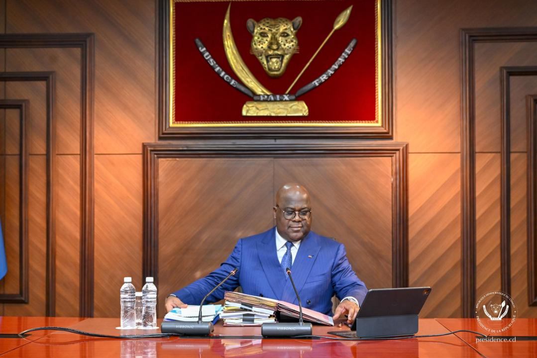 Le chef de l'État Félix-Antoine Tshisekedi Tshilombo