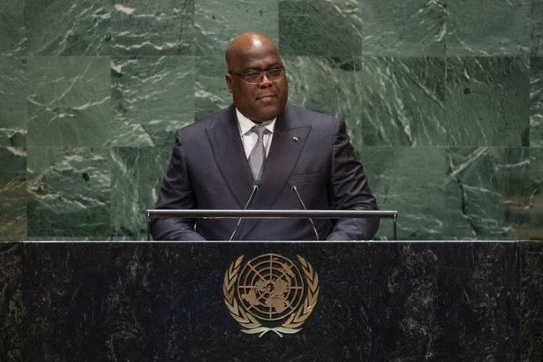 Le chef de l'État Félix Tshisekedi 