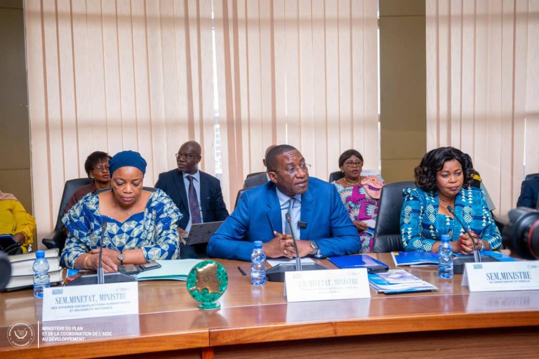 Le ministre Guylain Nyembo président la réunion élargie du Comité de Pilotage des GTS avec les partenaires au développement [photo d’illustration]