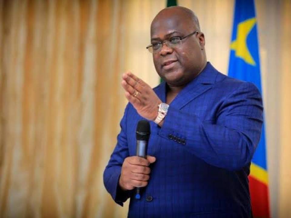 Le President de la République Félix Tshisekedi