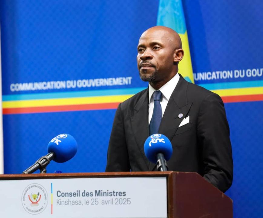 Le ministre Patrick Muyaya Katembwe, porte-parole du Gouvernement de la République démocratique du Congo [photo d’illustration]