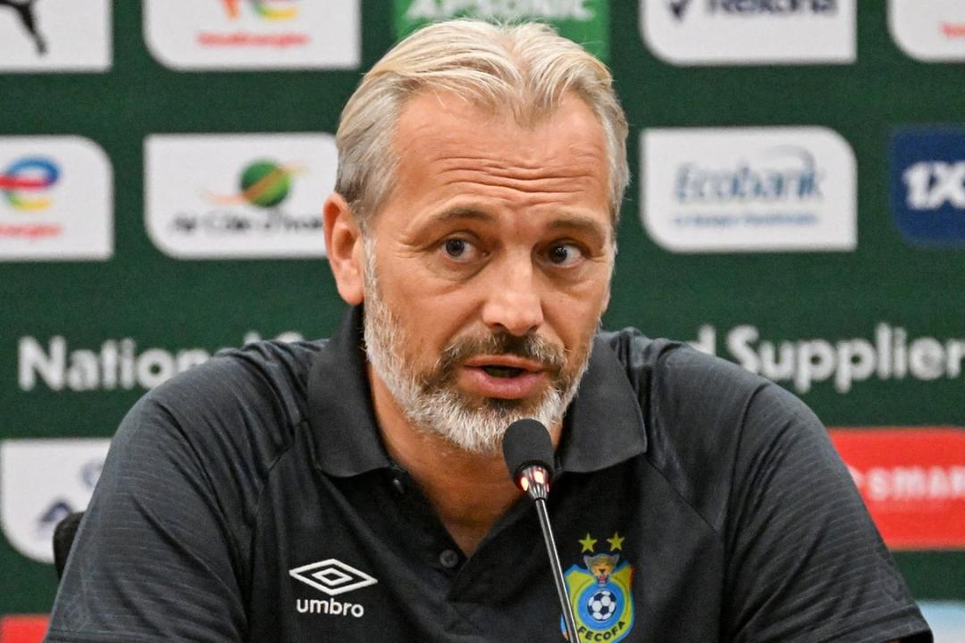 Le sélectionneur Congolais Sébastien Desabre en conférence de presse d’après-match RDC-Sénégal
