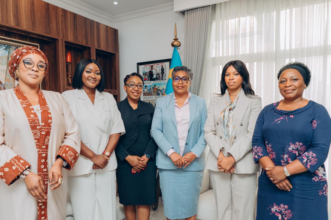 La délégation de la Fondation Femmes et STEM reçue par la PM Suminwa, en marge de la présentation de la logette intelligente