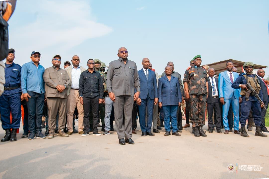 Arrivée du VPM de l'Intérieur Jacquemain Shabani Lukoo à Uvira dans le Sud-Kivu