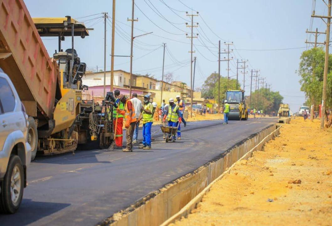 Réhabilitation d'une route à Lubumbashi. [ Photo d'illustration ]