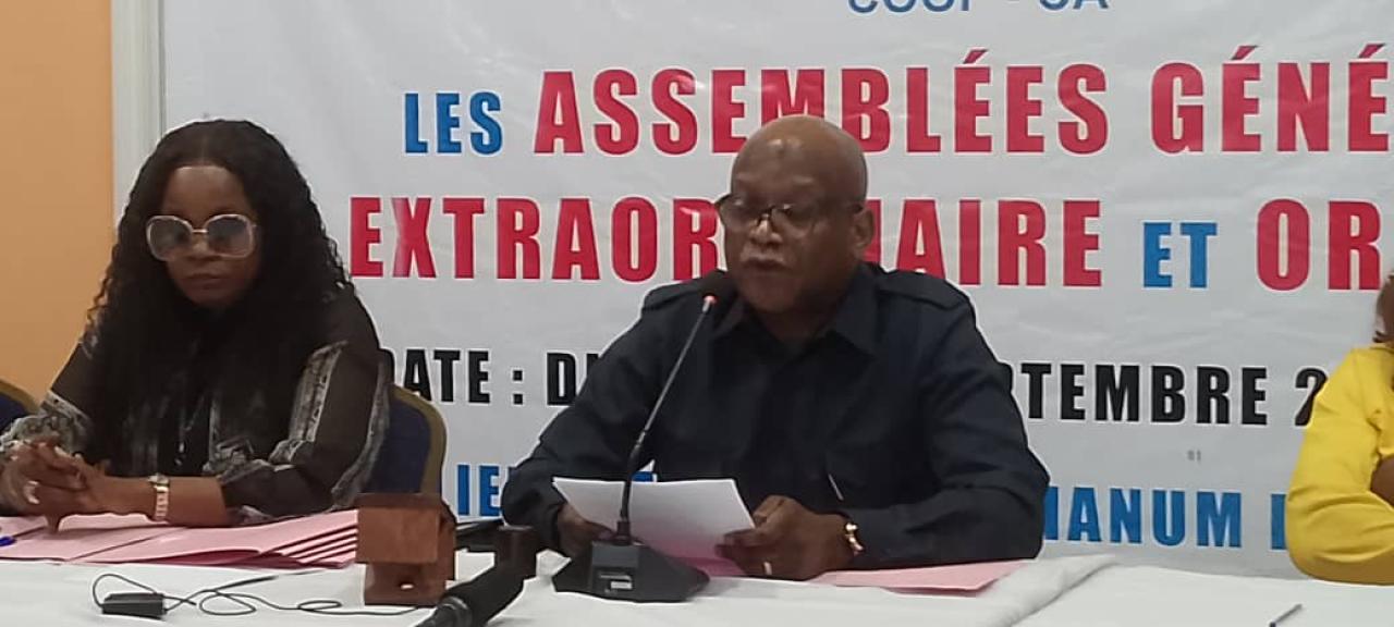 Le Président réélu de la SOCIDA Jossart Nyoka Longo