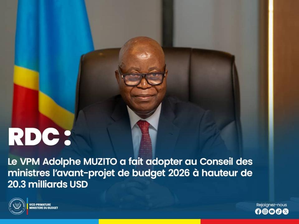 Le VPM du budget Adolphe Muzito 