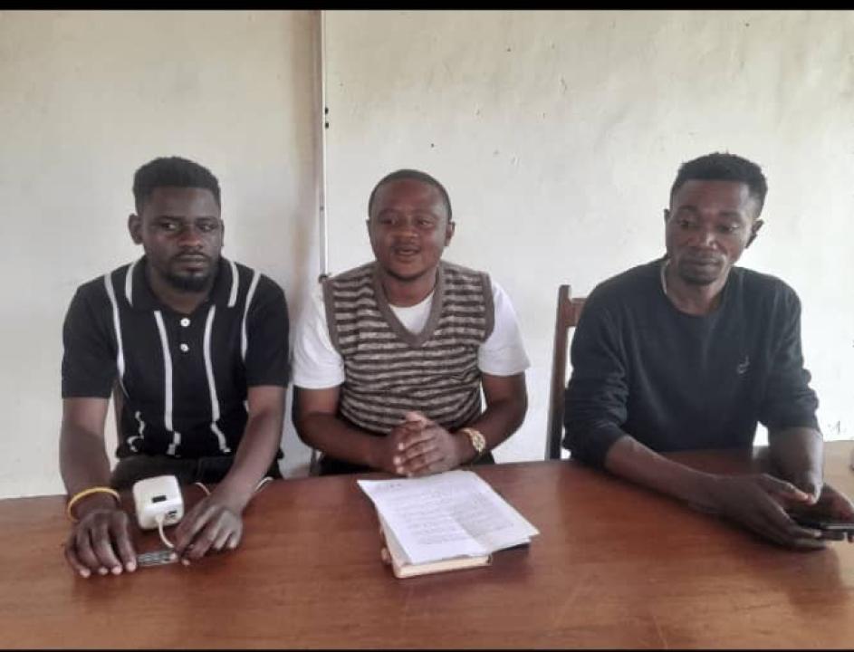 Un groupe de jeunes de Beni exprime son soutien au P-DDRCS Nord-Kivu et son coordonnateur provincial en période de grève des agents