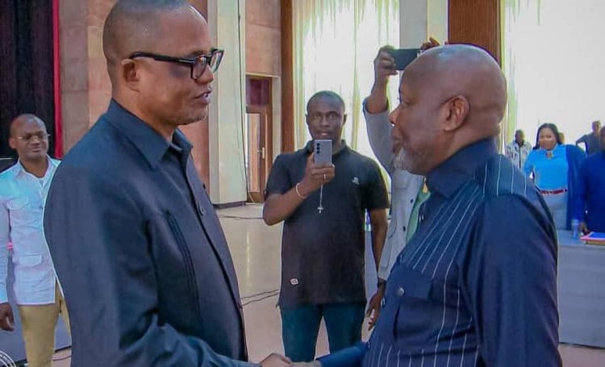 Peter Kazadi et Vital Kamerhe. [ Photo d'illustration ]