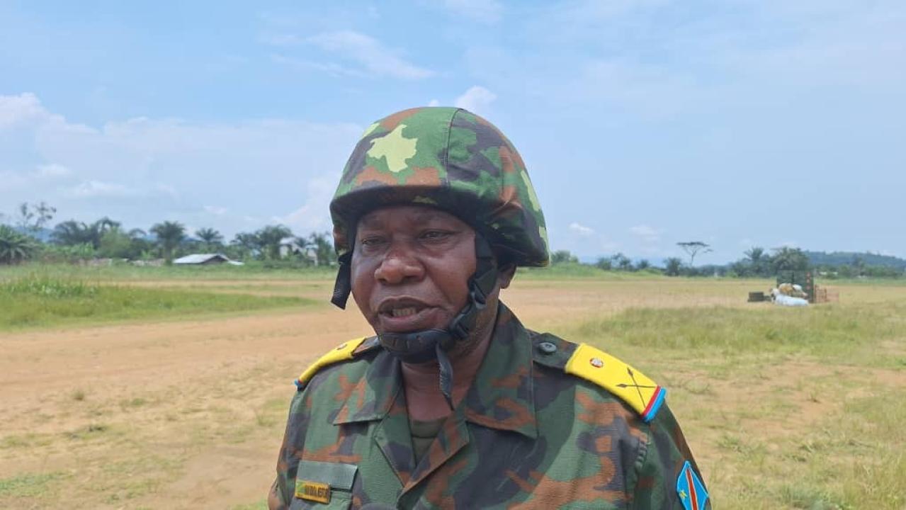 Major Nestor Mavudisa Kamba Mayoyo, porte-parole de la troisième zone de défense des FARDC