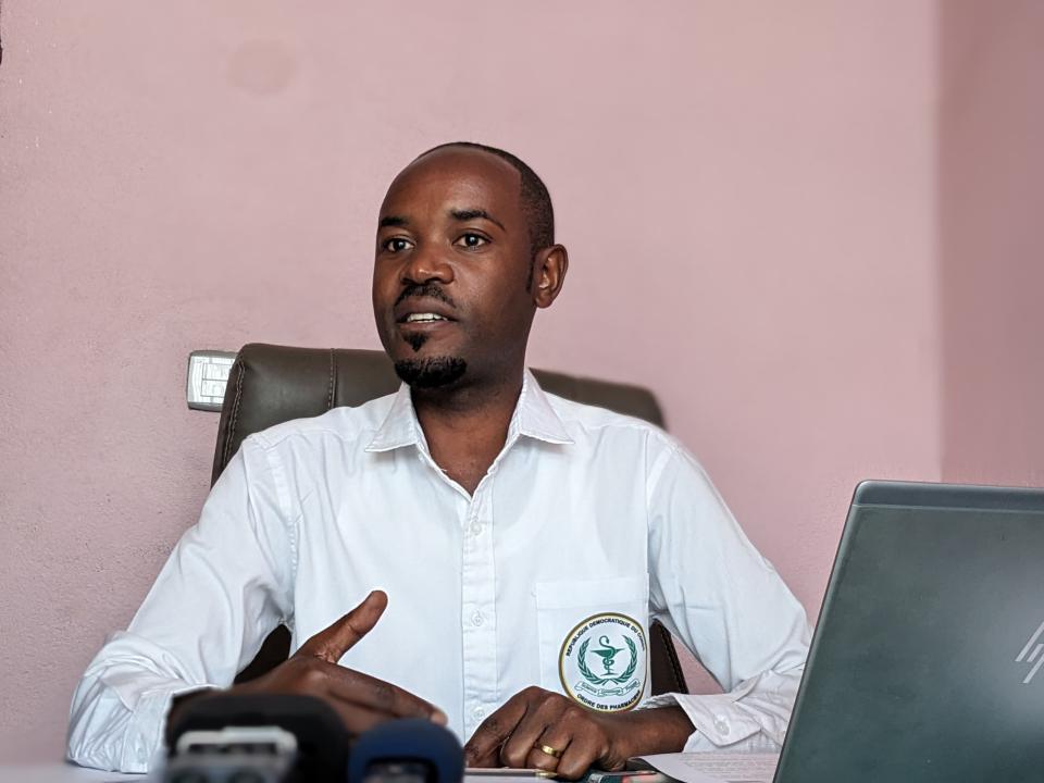 Ahadi Bonheur, président du conseil de l'ordre des pharmaciens du Nord-kivu [photo d'illustration]