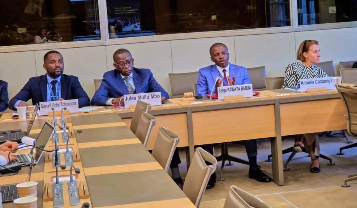 Le secrétaire général au Commerce extérieur, Jules Mwilu Mbo, au Forum global du CIR organisé, à Genève, par la CNUCED en collaboration avec l’OMC