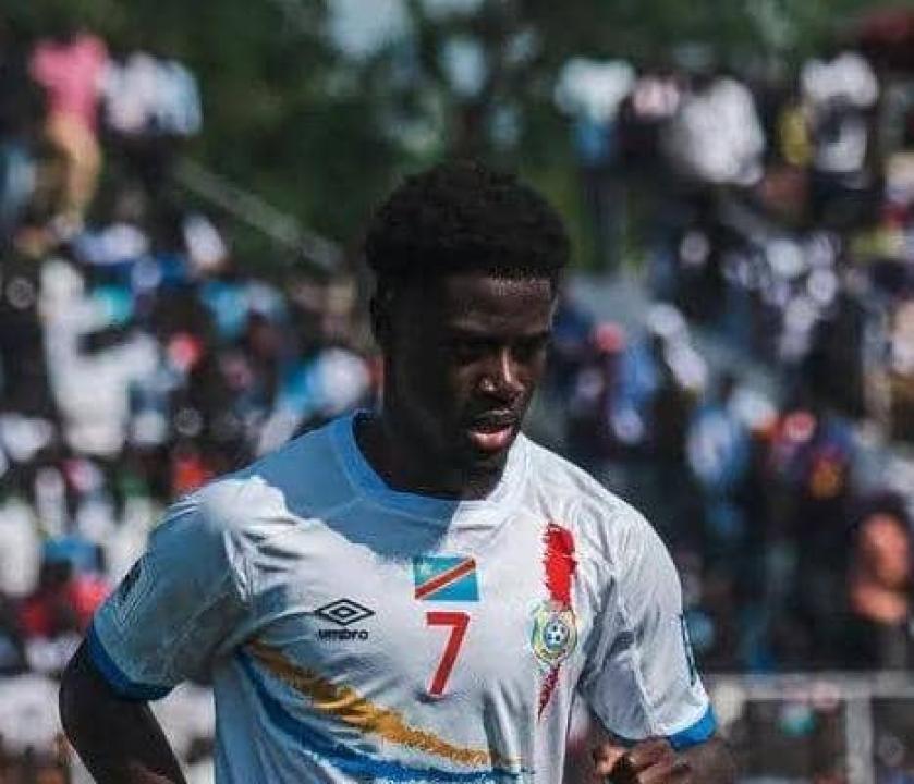 Nathanaël Mbuku sous les couleurs de la RDC à Juba. [ Photo d'illustration ]